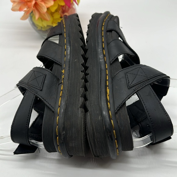 Dr. Martens Black Leather Sandals Size 7 DOC6766 - Picture 4 of 7